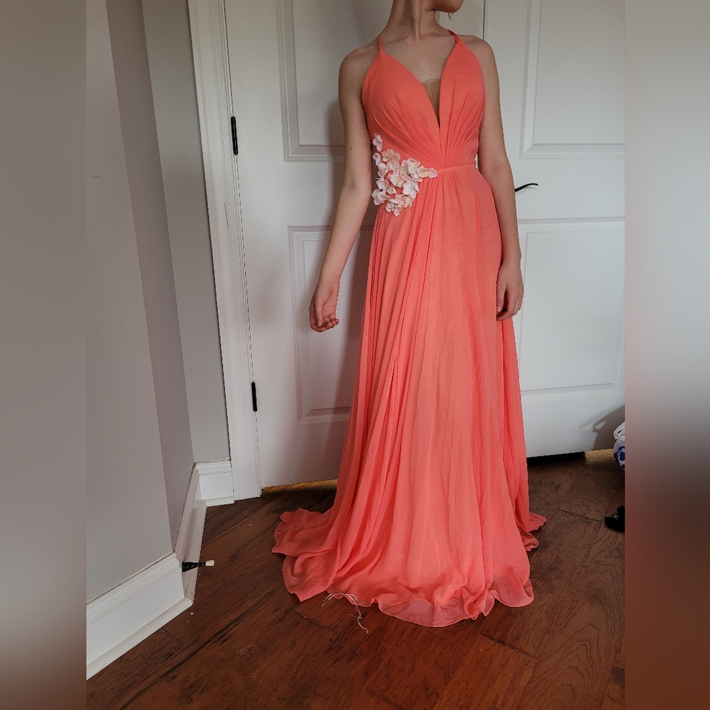 Camille La Vie Pink Prom Dress